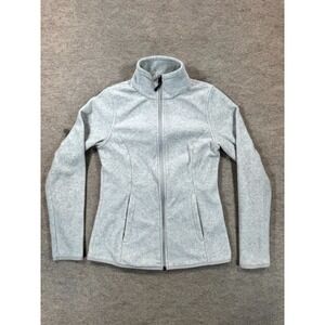 Amazon Essentials Polar Soft Fleece Jacket Womens XS Gray Mock Neck Full Zip